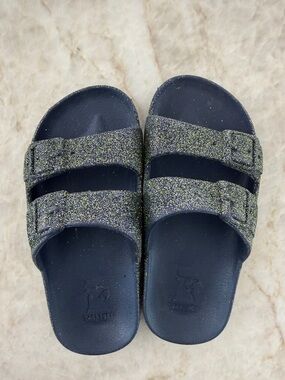 Cacatoes glitter slide sandals